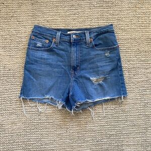 Levi’s High Rise Denim Shorts